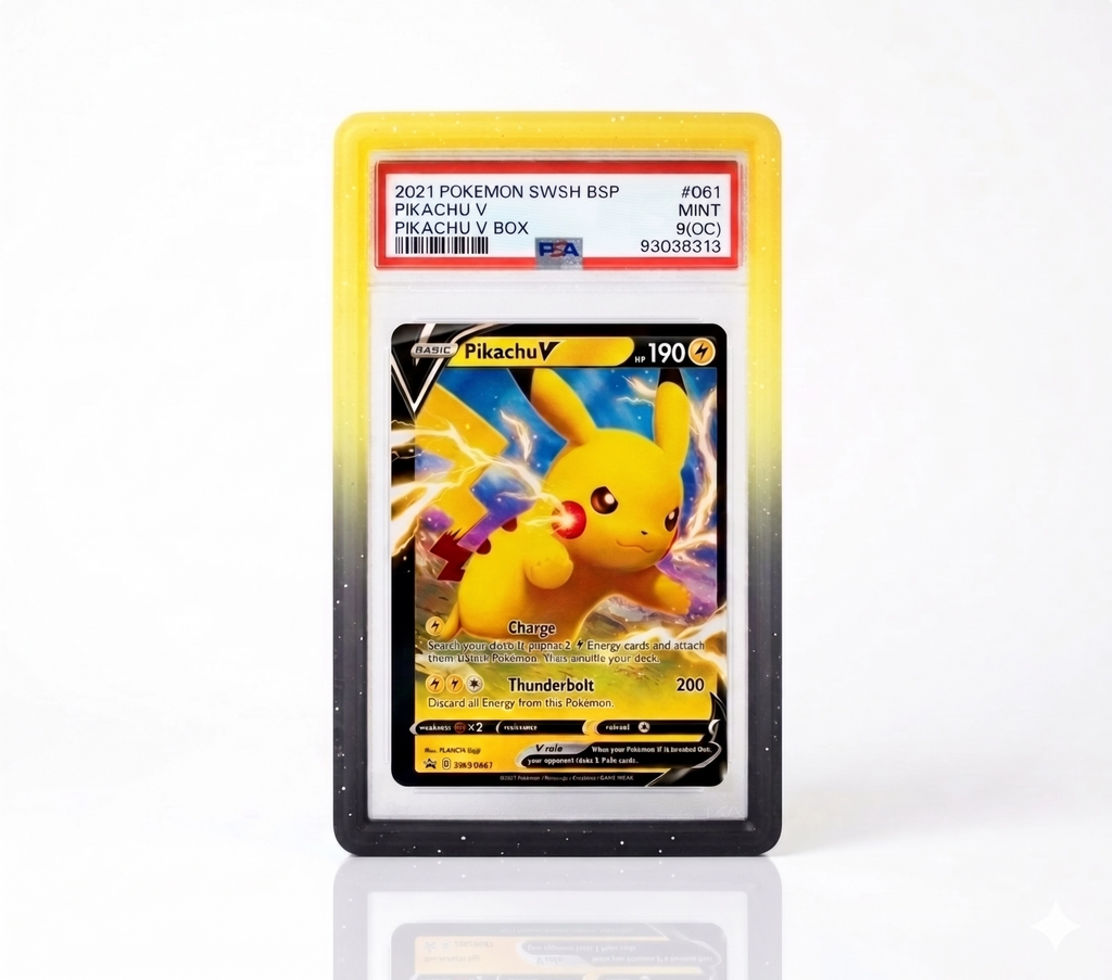 Pokémon trading card featuring Pikachu on a white background