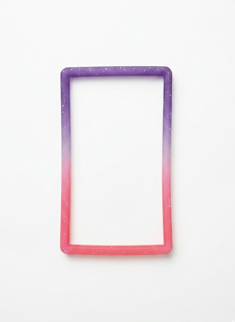 Gradient purple to pink slab guard on a white background